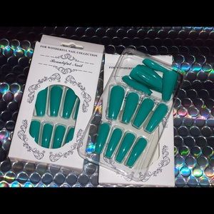 Turquoise Press On Nails 💅🏾